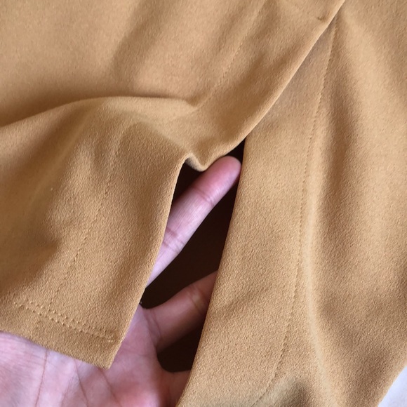 4 for $25 - Mustard Bodycon Dress - Picture 4 of 5